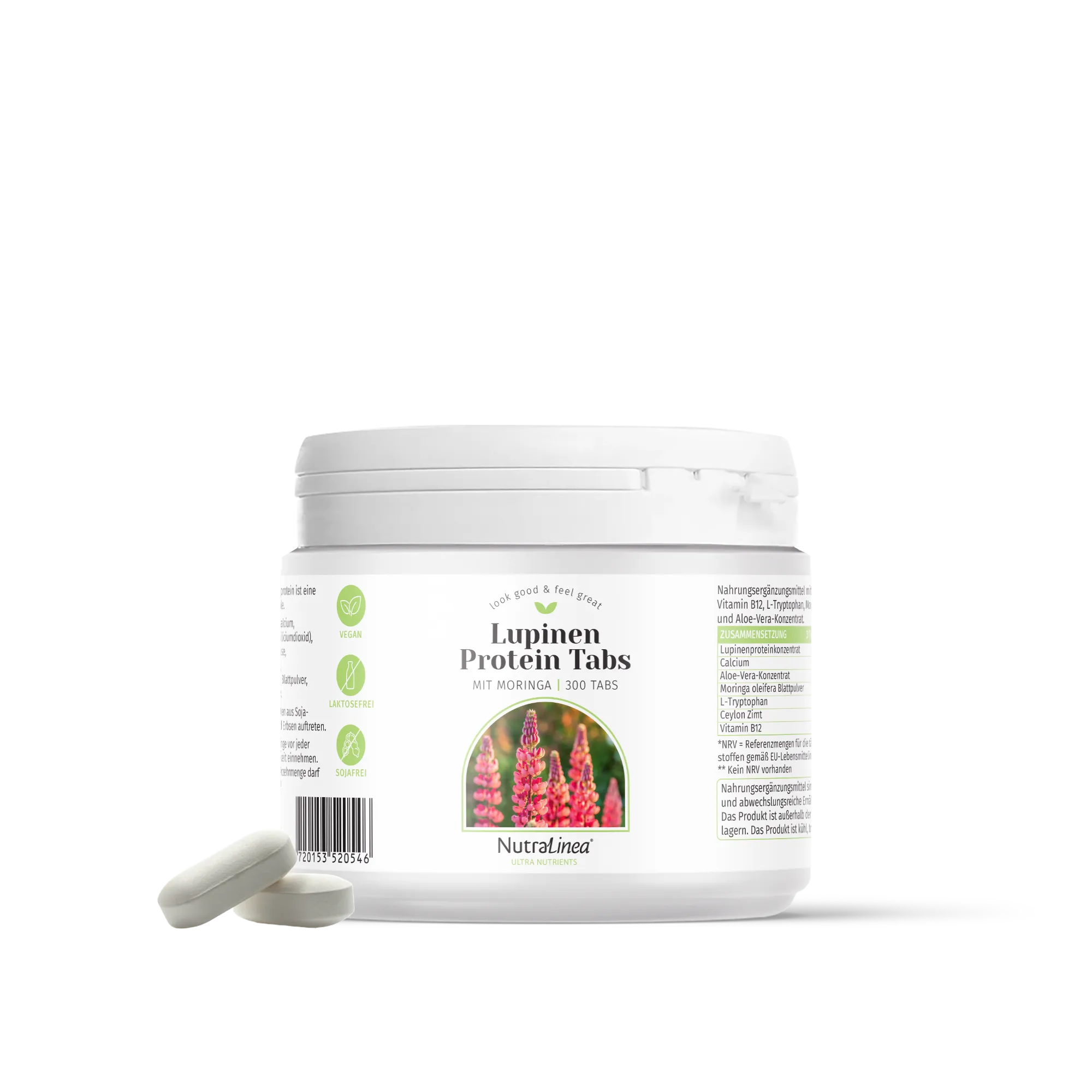 Packung Lupinen Protein Tabs 300 Stück
