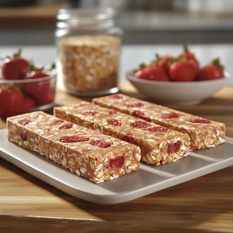 Erdbeer-Protein-Energieriegel