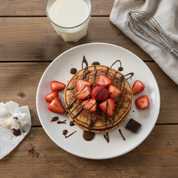 Erdbeer-Schokoladen Protein Pancake