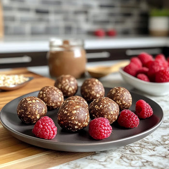 Schoko-Erdnussbutter-Energiebällchen