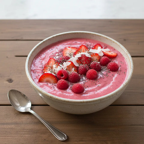 Smoothiebowl mit Erdbeer-Joghurt