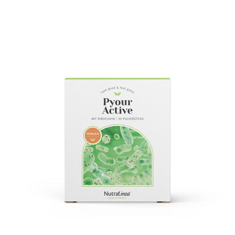 Packung Pyour Active Pfirsich von NutraLinea