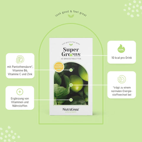 Schaubild von Super Greens von NutraLinea